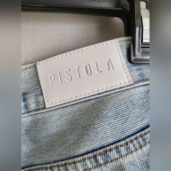Pistola Button Fly Midrise Denim Jeans Worn Style Size 28 - Picture 12 of 16